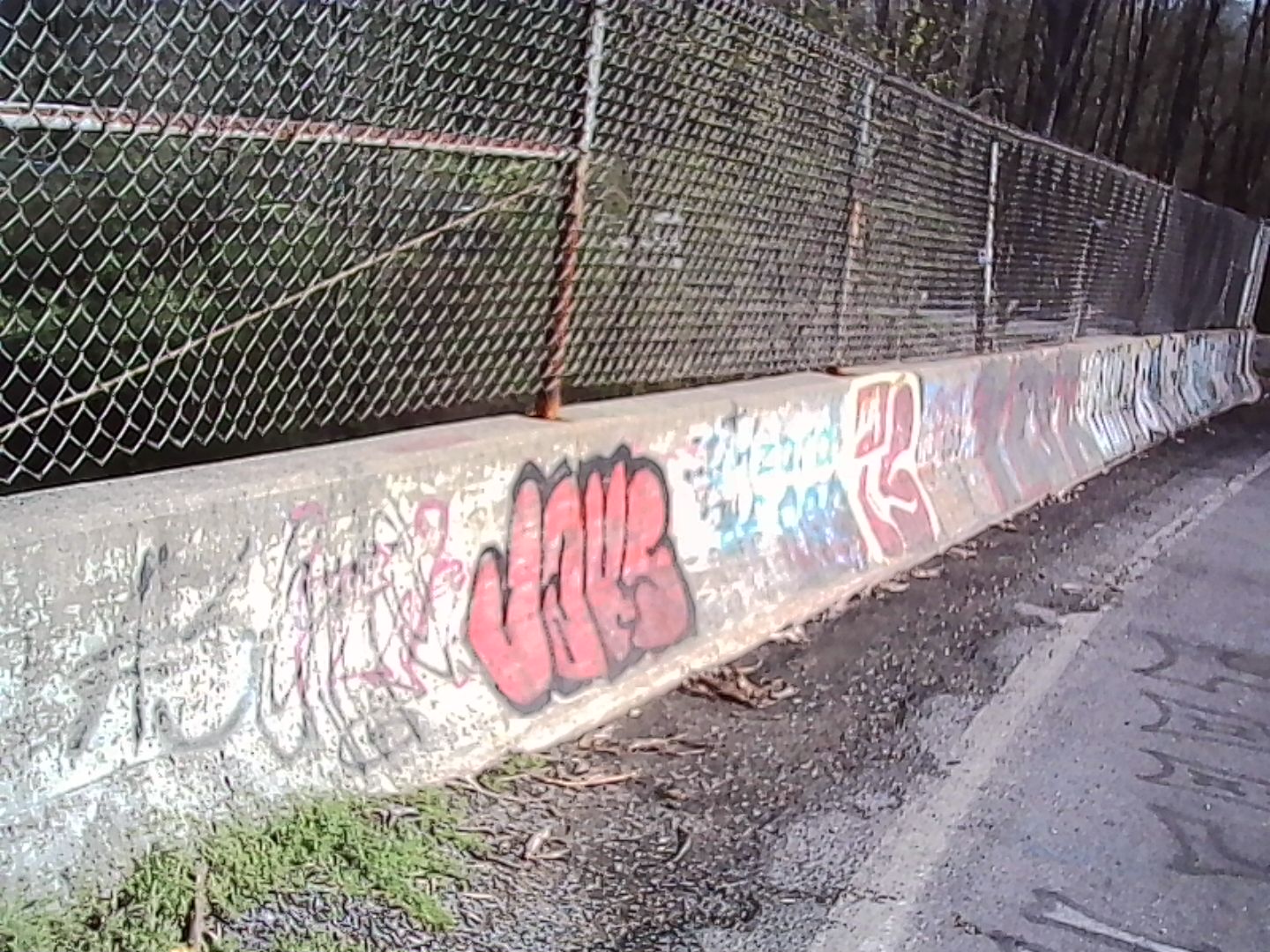 Graffiti on a bridge that will soon be replaced